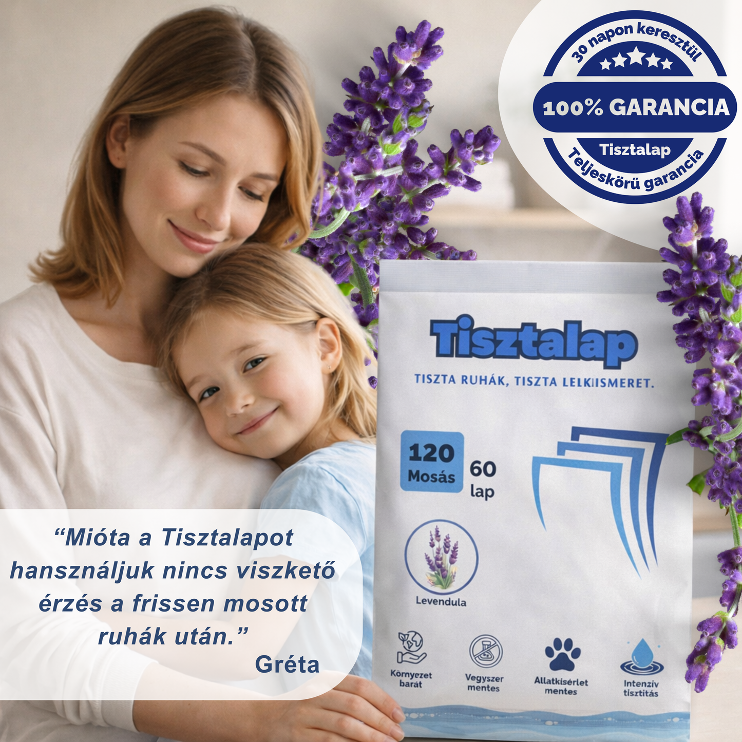 Tisztalap™ - Mosólap az érzékeny bőrűeknek