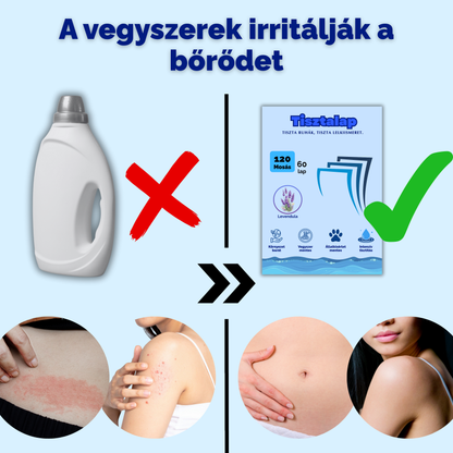 Tisztalap™ - Mosólap az érzékeny bőrűeknek