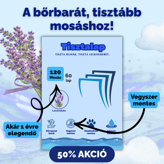 Tisztalap™ - Mosólap az érzékeny bőrűeknek
